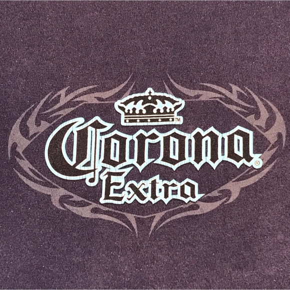 Delta Pro Weight Men’s 2003 Vintage Tribal Corona Extra Beer Promo T-Shirt Sz L - Picture 6 of 10